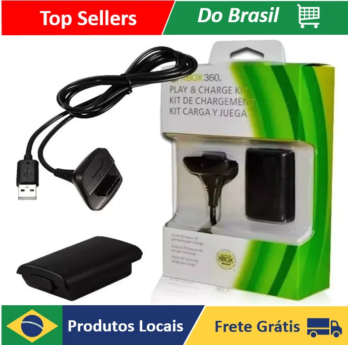 Xbox Controller 360 Usb Cable Source And Charger Kit