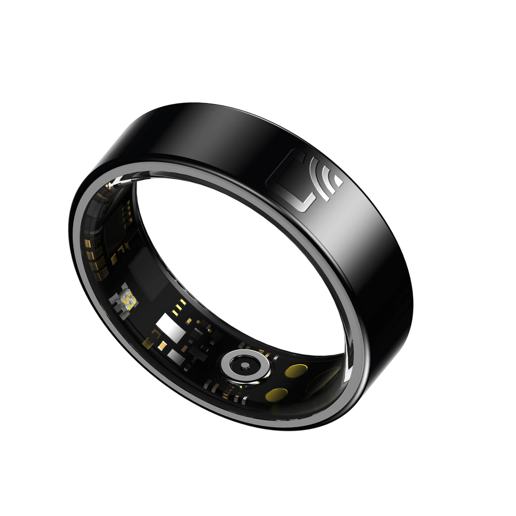 NFC Smart Access Control Ring Ceramic Shell Ultra Thin 7mm Health Monitoring Heart Rate Oxygen Sleep Tracker IP68 Waterproof