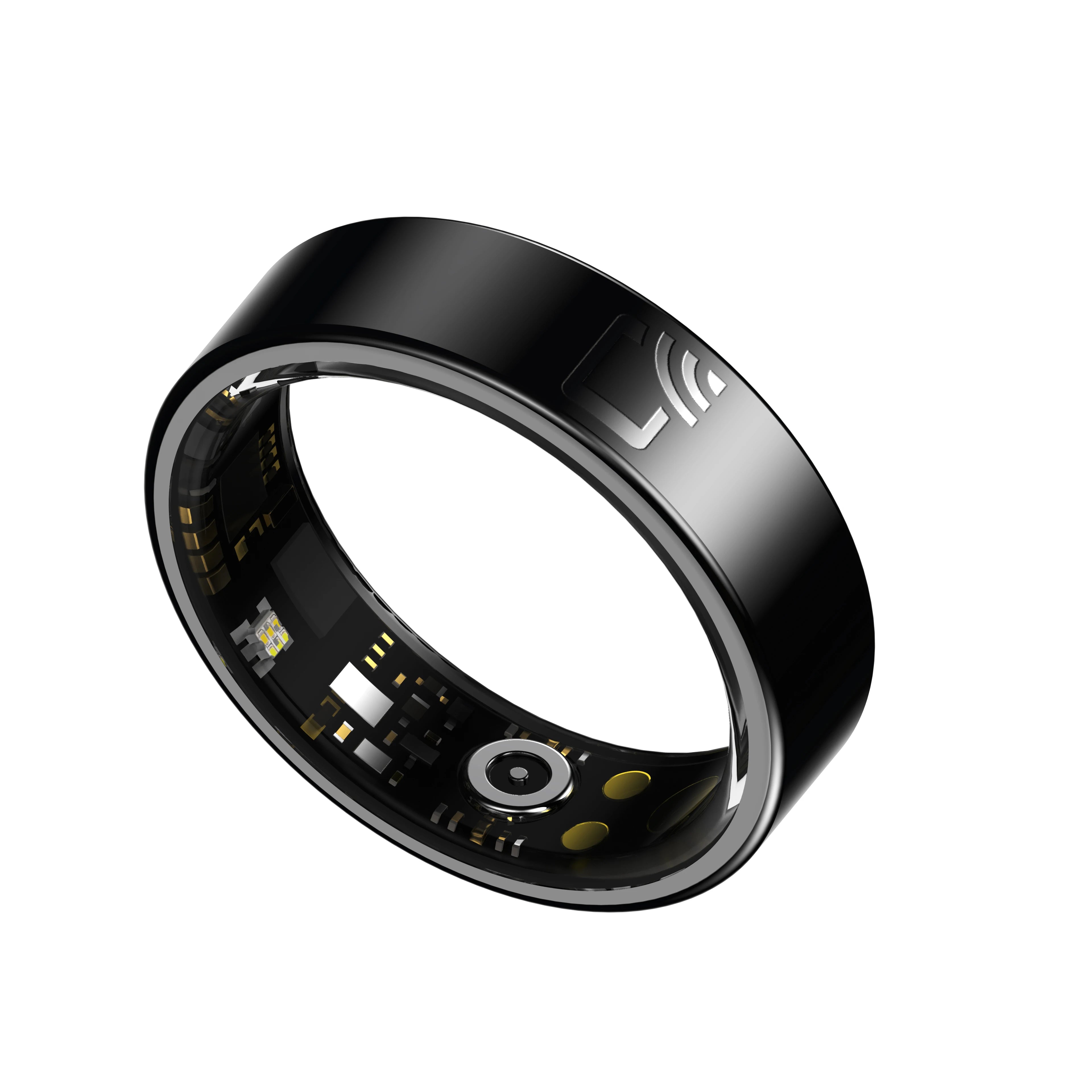 NFC Smart Access Control Ring Ceramic Shell Ultra Thin 7mm Health Monitoring Heart Rate Oxygen Sleep Tracker IP68 Waterproof