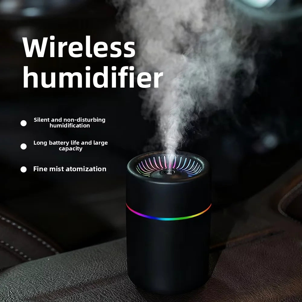 2026new Design Creative Household Humidifier Ultrasonic air Diffuser USB Powered with LED Night Light for Modern Home Decoration
