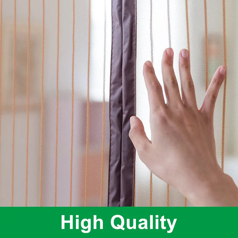2021 Hot Magnetic Screen Door Curtain Anti-Mosquito Net Fly Screen Mosquito Protection Net Magnet Spring for Doors Windows
