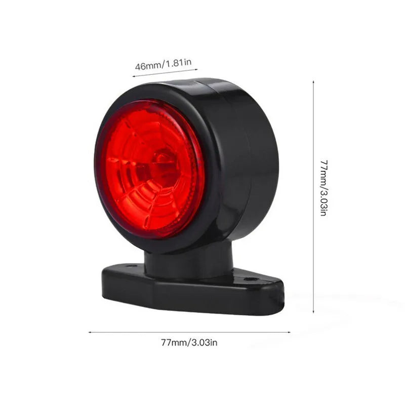 2PCS 24v Truck Marker Lamp Outline Marker 12V Truck Side Marker Lights Trailer Lighting Side Marker Light Truck LED For Side