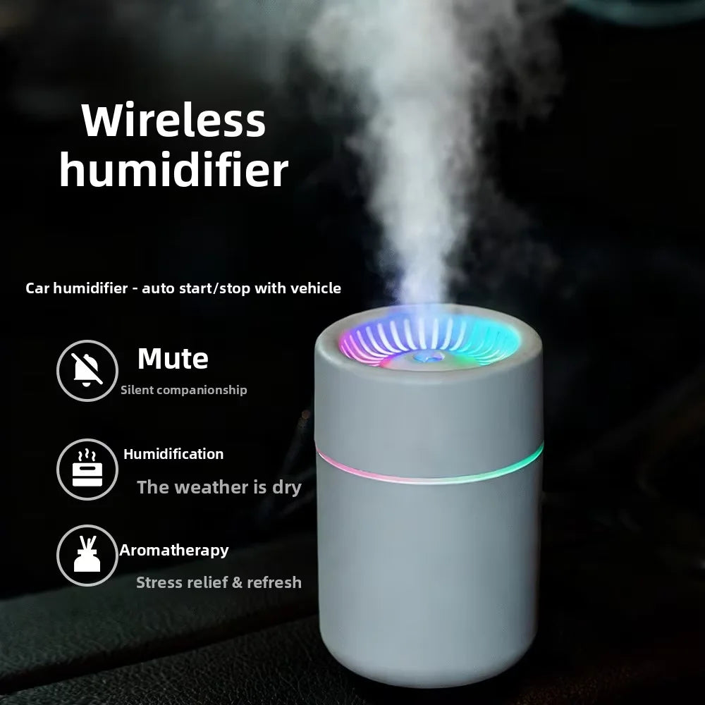 2026new Design Creative Household Humidifier Ultrasonic air Diffuser USB Powered with LED Night Light for Modern Home Decoration