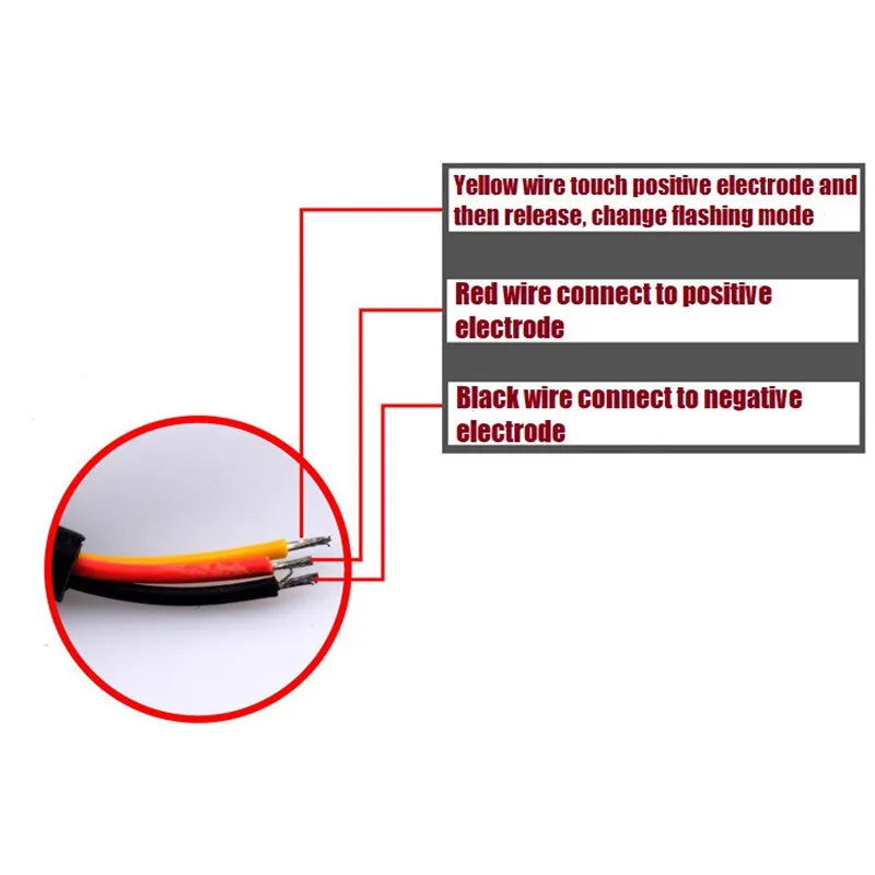 10PCS Strobe Light 12v-24v 6LED Truck Trailer Lights Stroboscopes  LED Car Light  Emergency Warning Hazard Flash Light