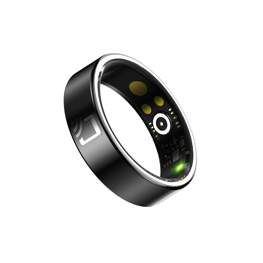 NFC Smart Access Control Ring Ceramic Shell Ultra Thin 7mm Health Monitoring Heart Rate Oxygen Sleep Tracker IP68 Waterproof