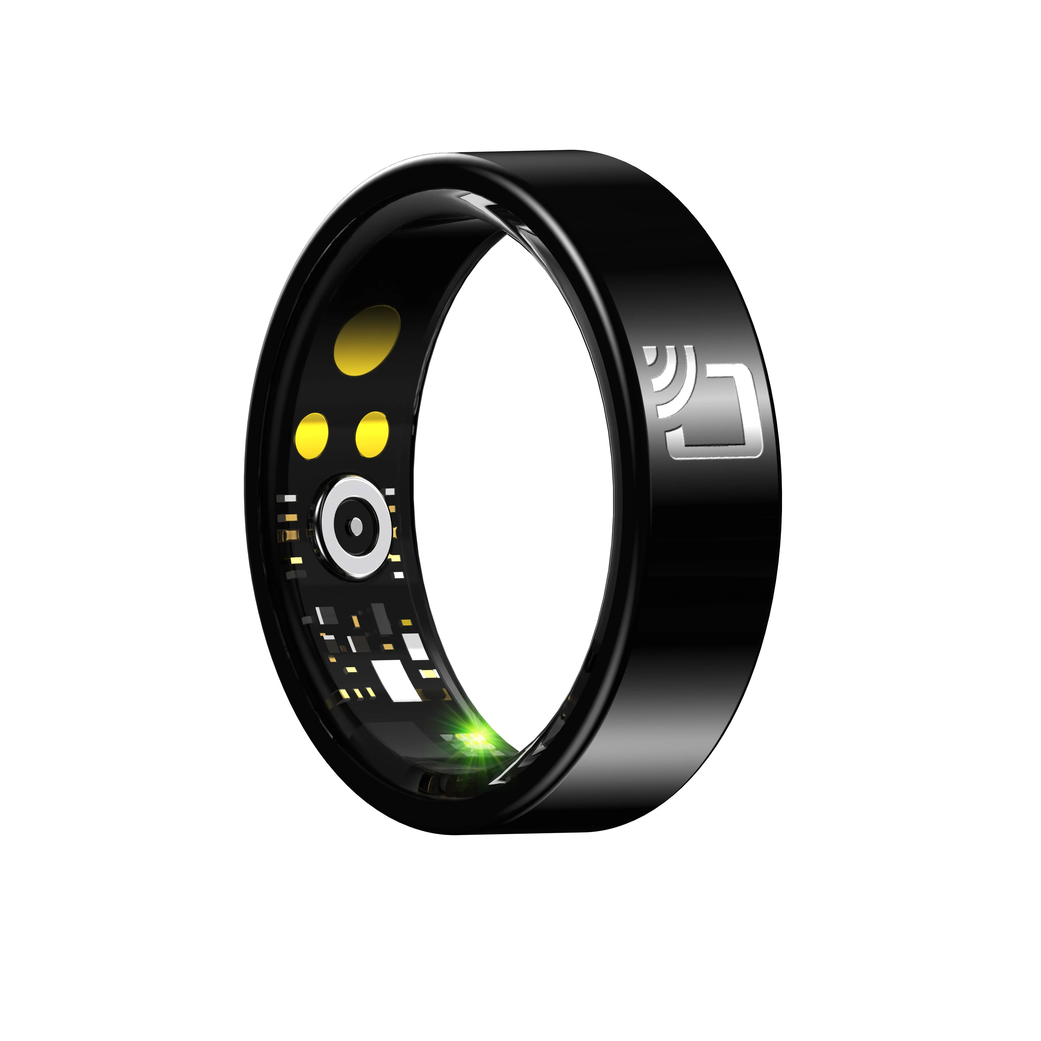 NFC Smart Access Control Ring Ceramic Shell Ultra Thin 7mm Health Monitoring Heart Rate Oxygen Sleep Tracker IP68 Waterproof