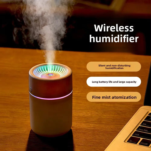2026new Design Creative Household Humidifier Ultrasonic air Diffuser USB Powered with LED Night Light for Modern Home Decoration