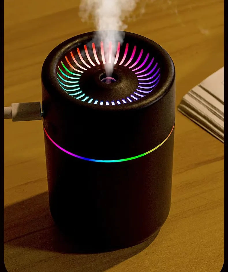 2026new Design Creative Household Humidifier Ultrasonic air Diffuser USB Powered with LED Night Light for Modern Home Decoration