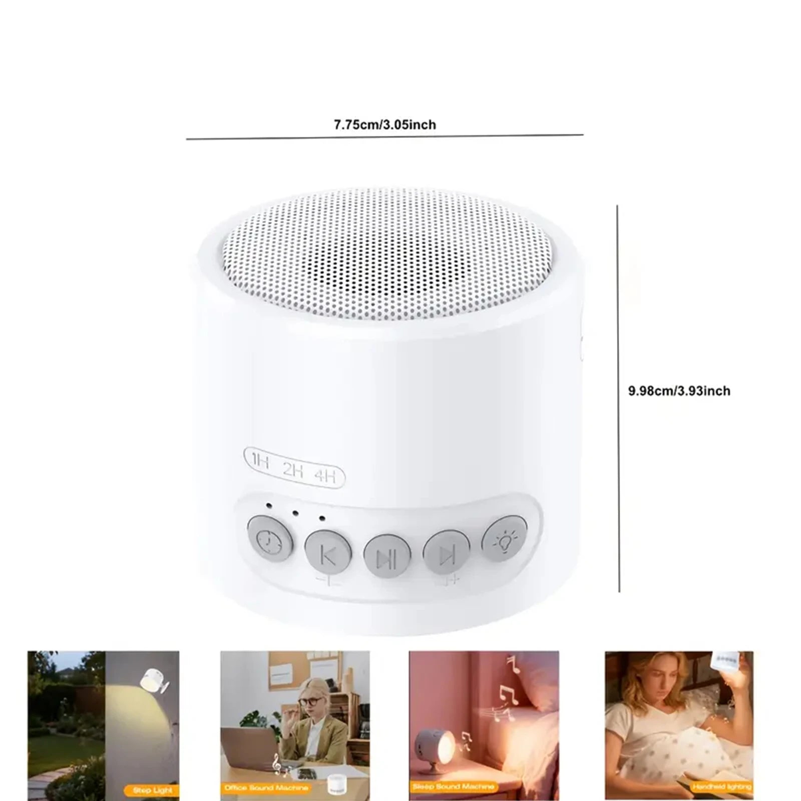 Wall Mounted Light White Noise Stereo for Noise Cancellation - 30 Soothing Sounds, Motion Sensors and Timers, Sleep Soothers