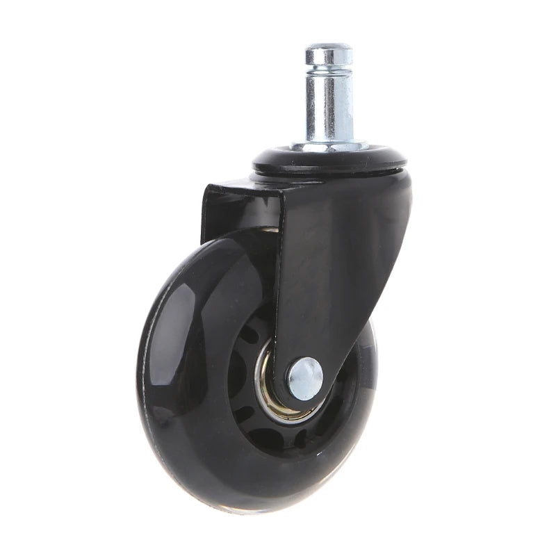Universal 2.5" PU Rollerblade Style Office Chair Wheels Replacement Chair Caster