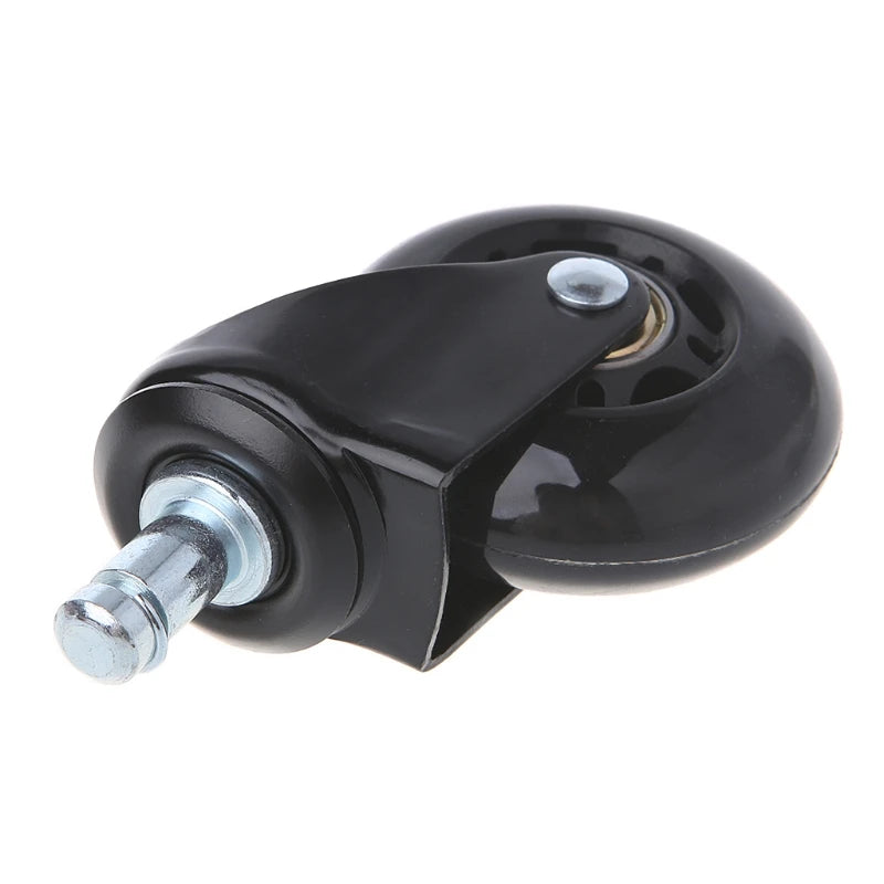 Universal 2.5" PU Rollerblade Style Office Chair Wheels Replacement Chair Caster