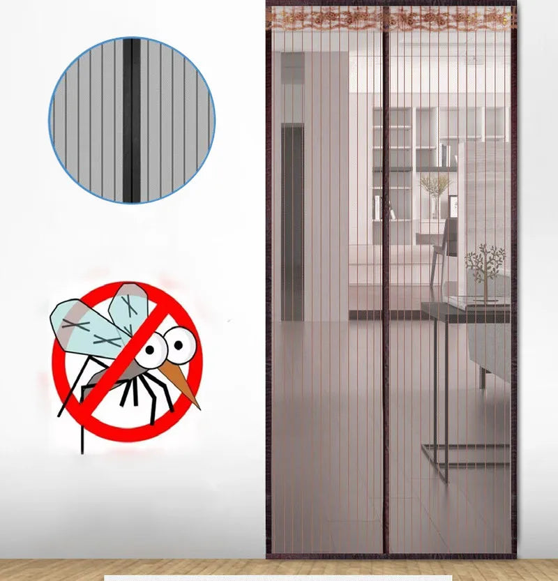 2021 Hot Magnetic Screen Door Curtain Anti-Mosquito Net Fly Screen Mosquito Protection Net Magnet Spring for Doors Windows