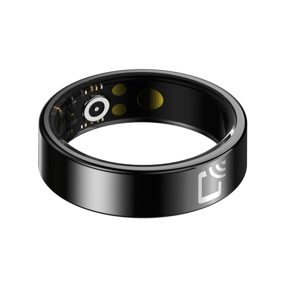 NFC Smart Access Control Ring Ceramic Shell Ultra Thin 7mm Health Monitoring Heart Rate Oxygen Sleep Tracker IP68 Waterproof