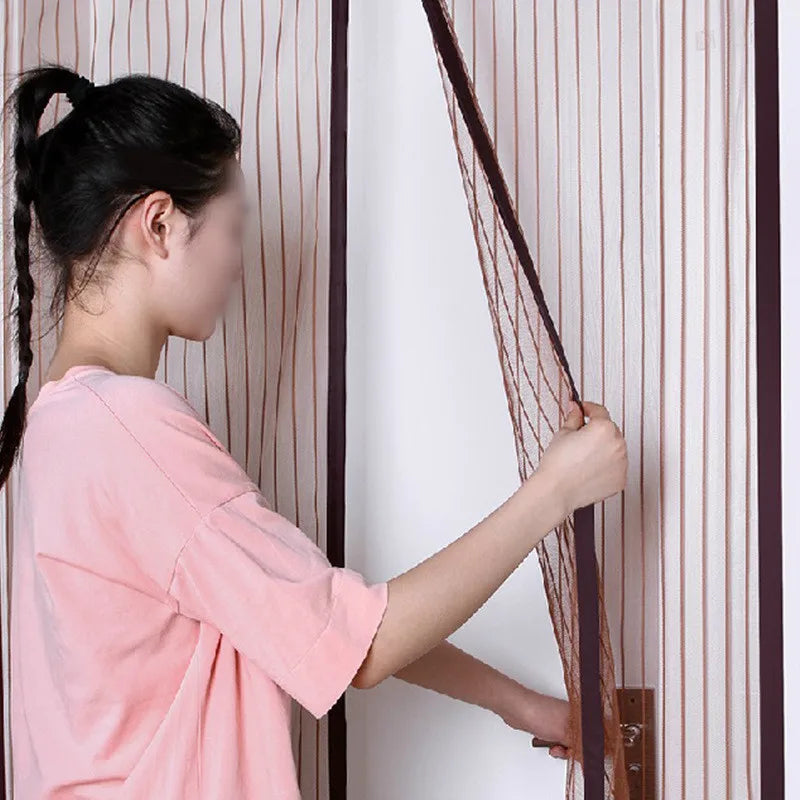 2021 Hot Magnetic Screen Door Curtain Anti-Mosquito Net Fly Screen Mosquito Protection Net Magnet Spring for Doors Windows