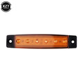 12V/24V Car External LED Lights 6 LED Auto Bus Truck Lorry UTE Side/Back Strip Brake Lamp Indicator Marker Trailer Warning Rear