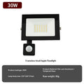 LED PIR Motion Sensor Floodlight Outdoor Wall Light 30W 20W 10W IP66 Waterproof LED Spotlight For Garden Courtyard
