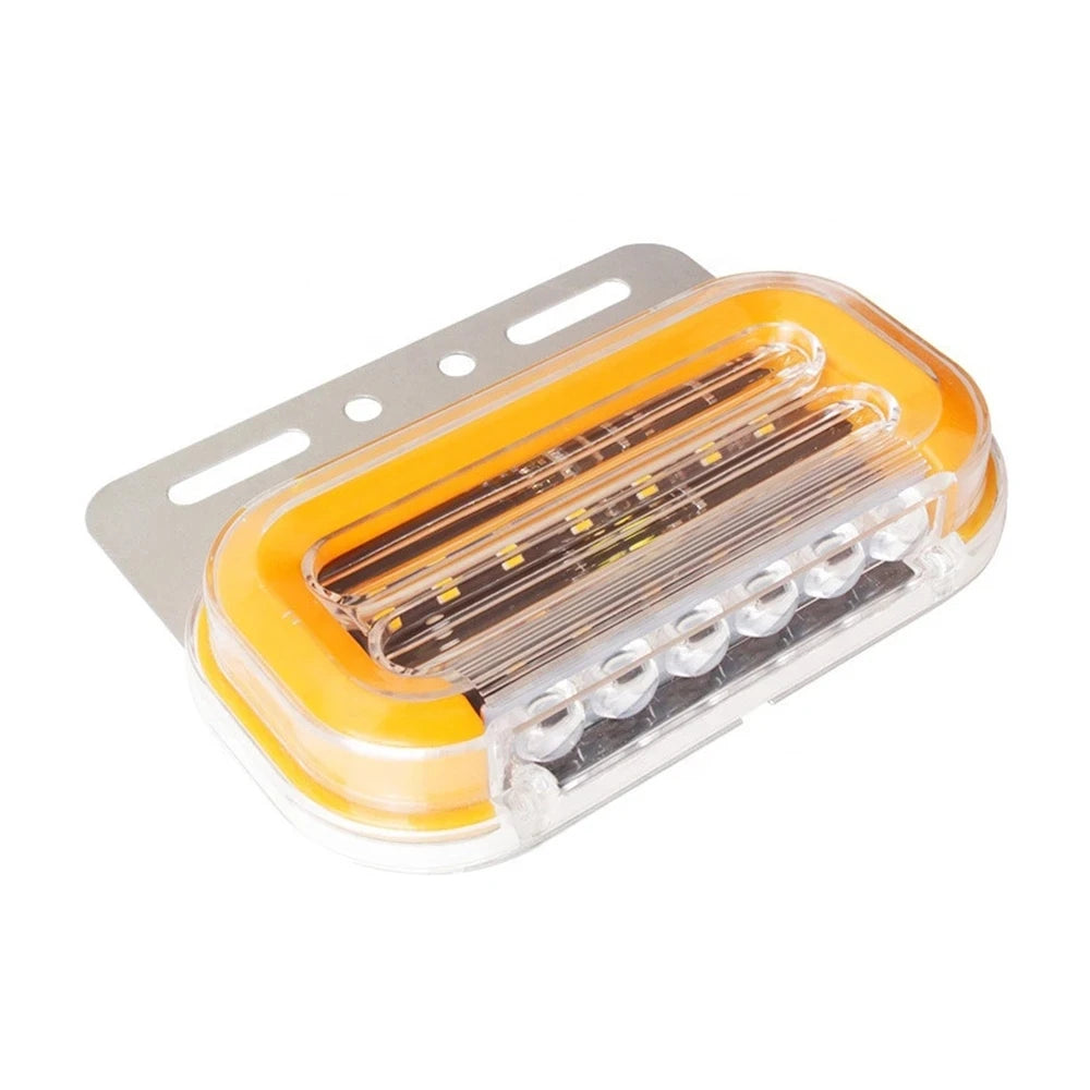 4Pcs 12V 24V Cargo Light Truck Sidelight LED Side Marker Parking Lights For Trailer Clearance Lamp Dynamic Turn Signal