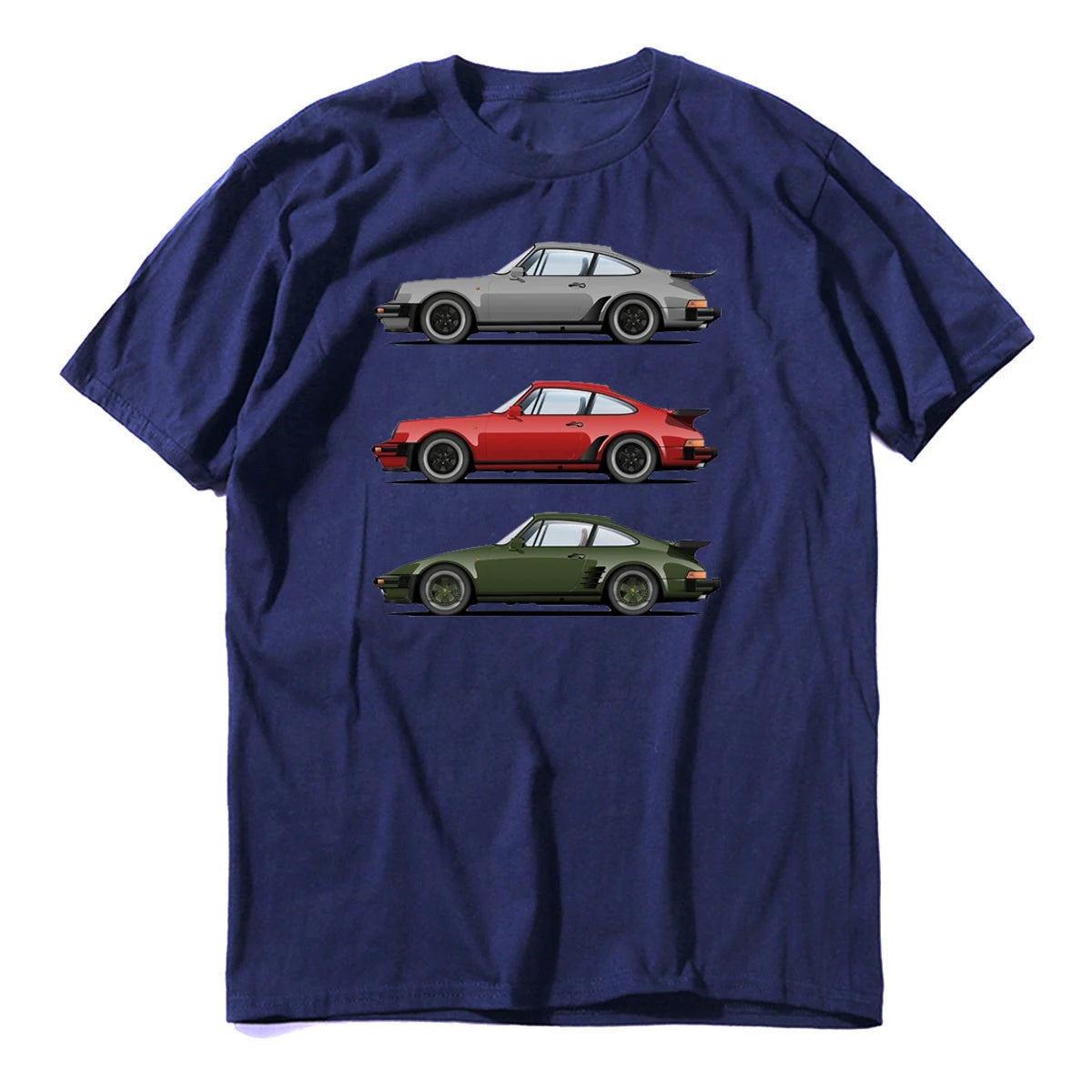 Porsche Automotive Streetwear T-Shirt — Men's Cotton Print Tee