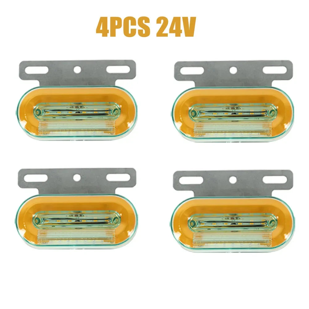 Truck Clearance Lights 12/24V LED Trailer Side Marker Lights Turn Signal Lamp Red White Amber Lorry Tractor Tail Light