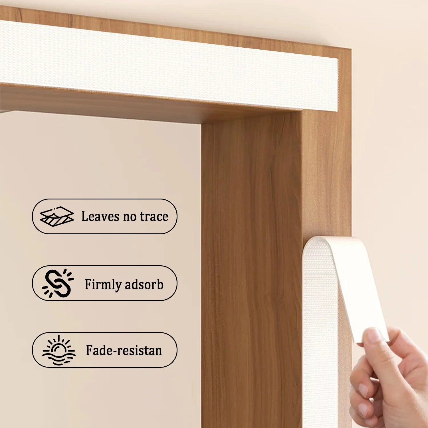 Self-Sealing Magnetic Screen Door Heavy Duty Insect Proof Mesh Curtain Hands-Free Pet Child Safe White