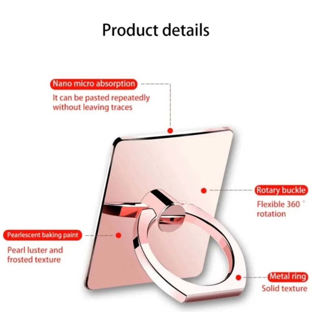 Cellphone Accessories Finger Ring Holder for Mobile Phone Smartphone Parts Cell Smart Phone Ring Transparent Clip Socket Stand