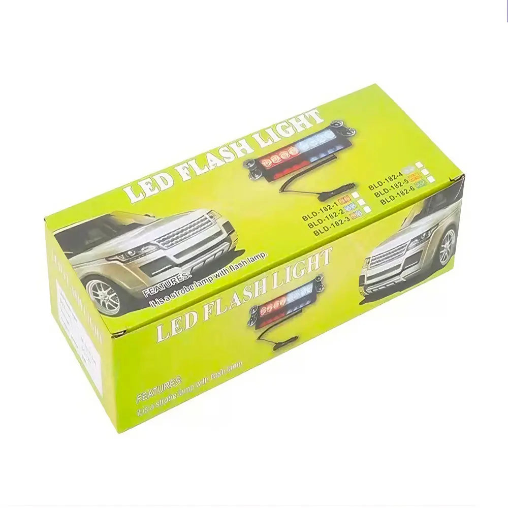 Police LED Lights Strobe Light for Car 12V Emergency Signal Lamps Warning Light Auto Truck Flashing Windshield Flash Lighting