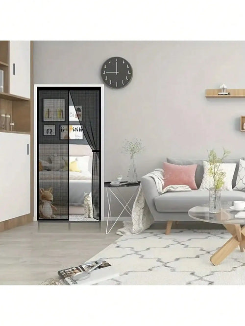 1 heavy-duty magnetic screen door, suitable for doors below 38x82 inches