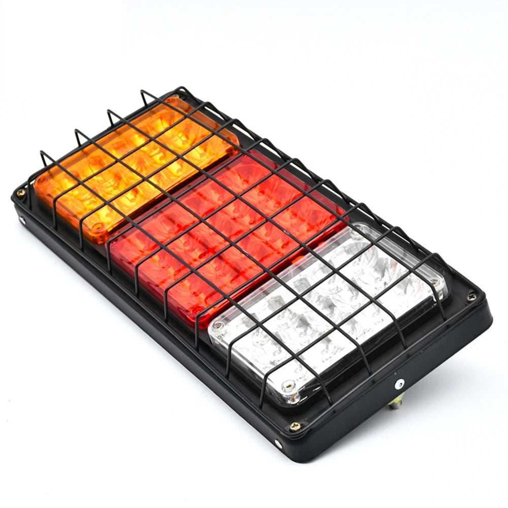 2 PCS Waterproof 12V 24V Truck LED Tail Light Rear Lamp Stop Reverse Safety Indicator for Trailer Truck Car Taillights