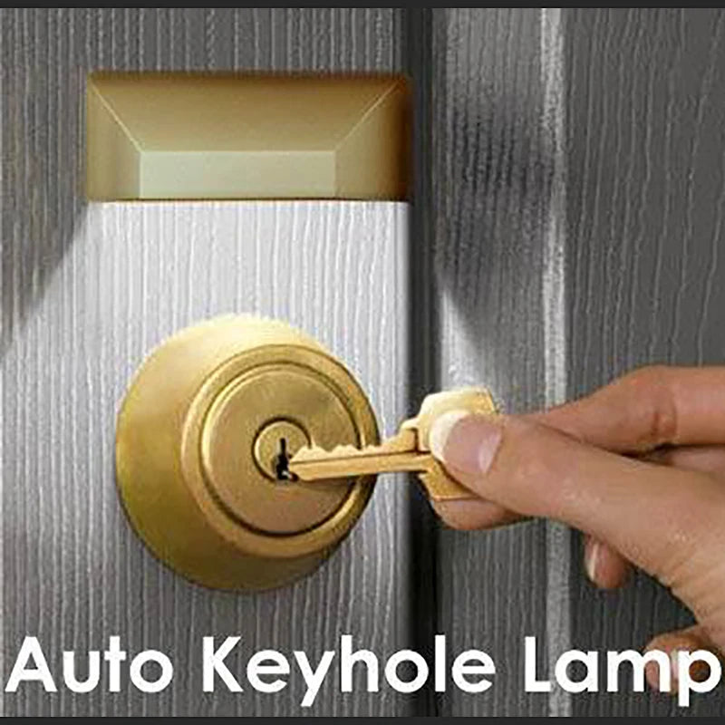 LED Door Lock Lamp Motion Sensor Intelligent Detector Lamp Keyhole Kitchen Stairway Cabinet Light Home Wall Lamp