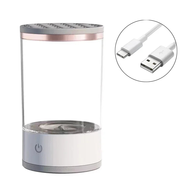 Electric Makeup Brush Cleaner Rechargeable Makeup Brushes Cleaning Tool Automatic Makeup Brush Cleaning Stand Device