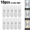 LED Motion Sensor Night Light, USB-C Rechargeable Adjustable Wall Light,  Wireless Stick-On Lamp for Bedroom Hallway Closet