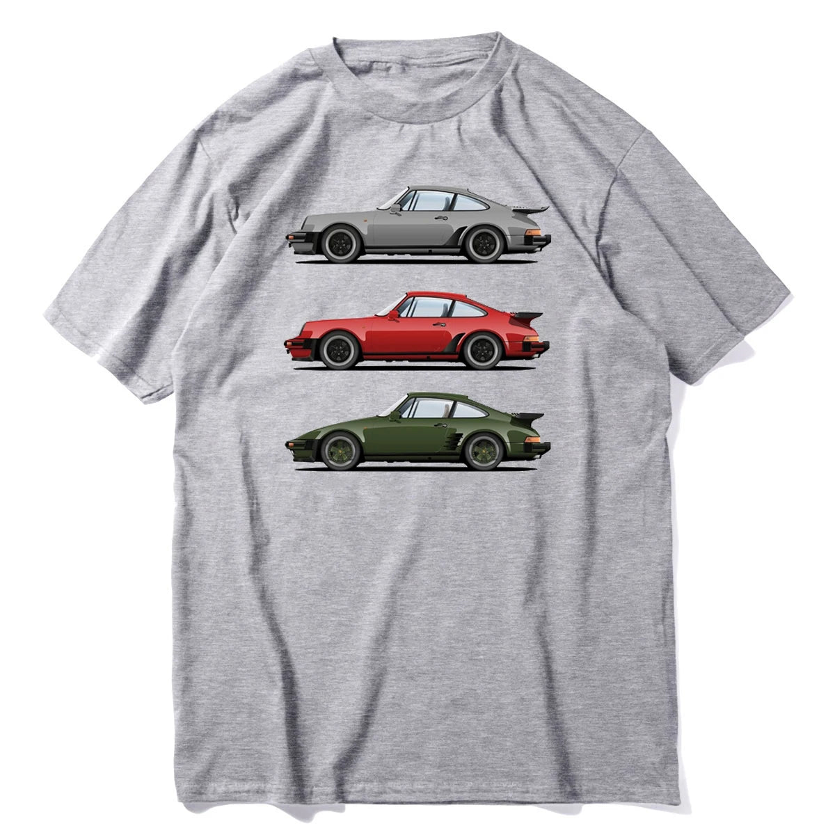 Porsche Automotive Streetwear T-Shirt — Men's Cotton Print Tee
