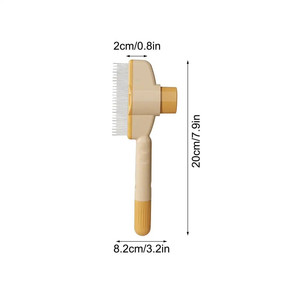 Dog Grooming Comb Cat /Dog Hair Remover Brush Long Hair Pet Self Cleaning Row Pet Removes Hairs Cleaning Bath Brush Dog Supplies