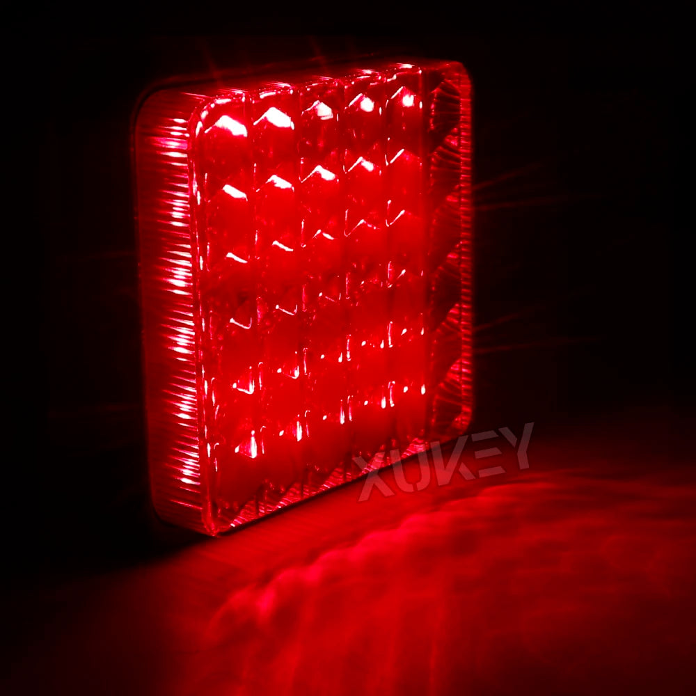 1/2x Universal 36LED Running Rear Fog Lamp 24V Auto Tail Light Waterproof Trailer Truck Driving Caravan Lorry Towing UTE Bus RV