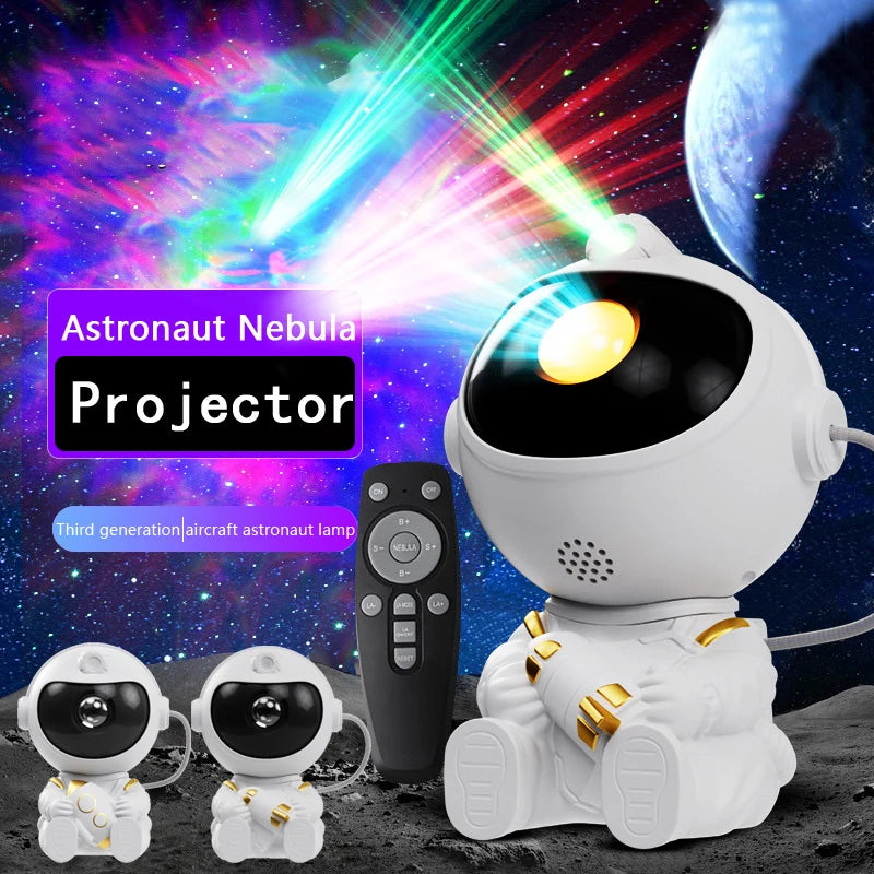 Astronaut LED Star Projector Night Light — Bluetooth Galaxy Lamp