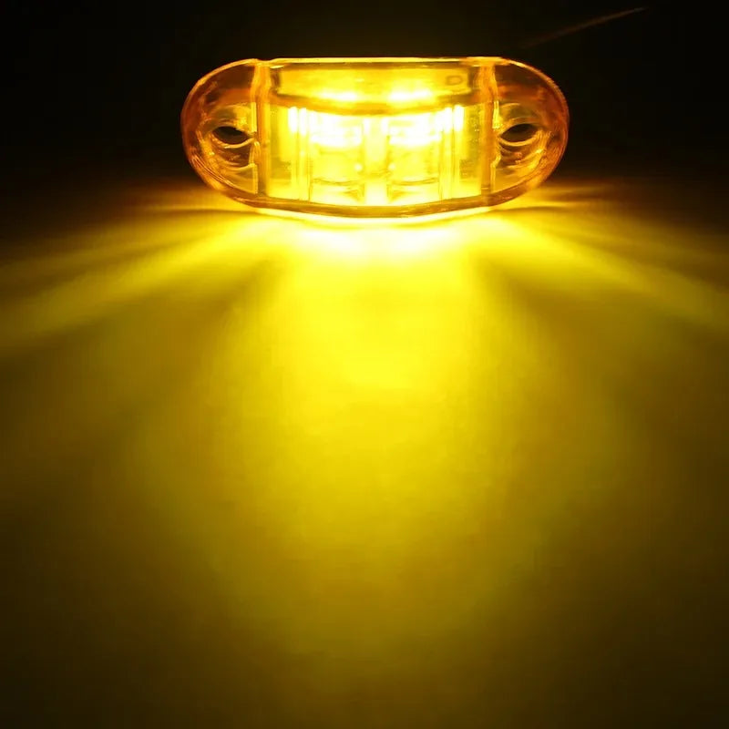 2PCS 12V 24V Truck Daytime Running lights DRL LED Lamps Warning Lights Side Marker Light LEDs Diode Light for Trailer