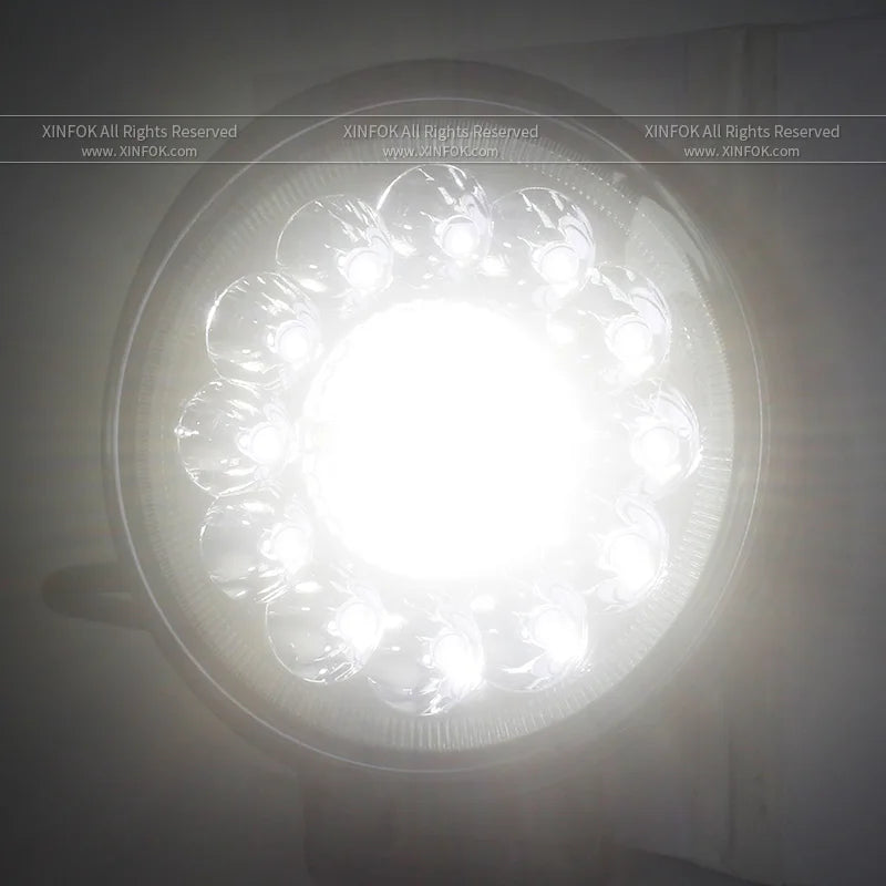 Truck Led Light Round 12v 24v For Auto Car Vehicle 4x4 Off Road Barra Work Driving Light