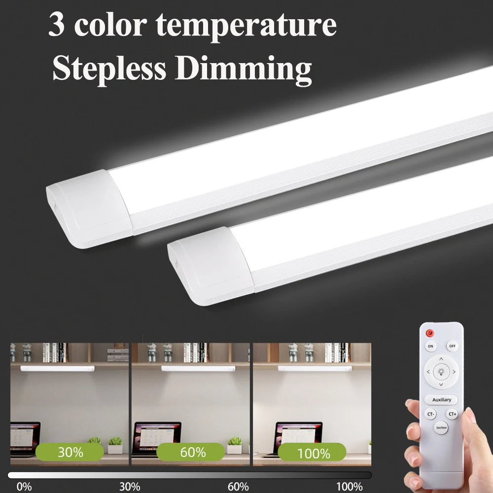 Motion Sensor LED Cabinet Lamp Wireless Dimmable LED Night Light Rechargeable Lamp for Kitchen Wardrobe Aisle Closet Tube Light