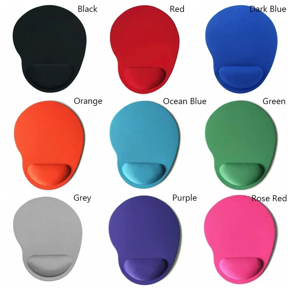 Ergonomic Soft Mousepad with Wrist Rest Non-Slip Comfortable Support for PC Laptop Computer Use - Mice Mat