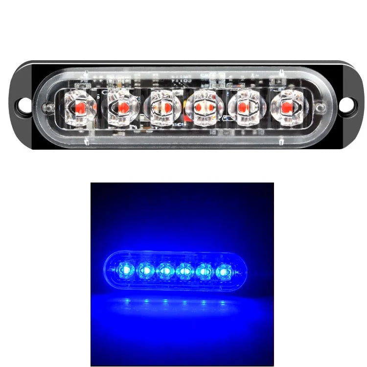 12V 24V Car Led Strobe Light Flashing Emergency lamp 6LED Flash for Truck Trailer Beacon Lamp
