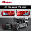1PCS 24V Waterproof 120LED Lorry Trailer Truck Tail Rear Light 81252256545 81252256544 For MAN For DAF For TGX For SCANIA TRUCK