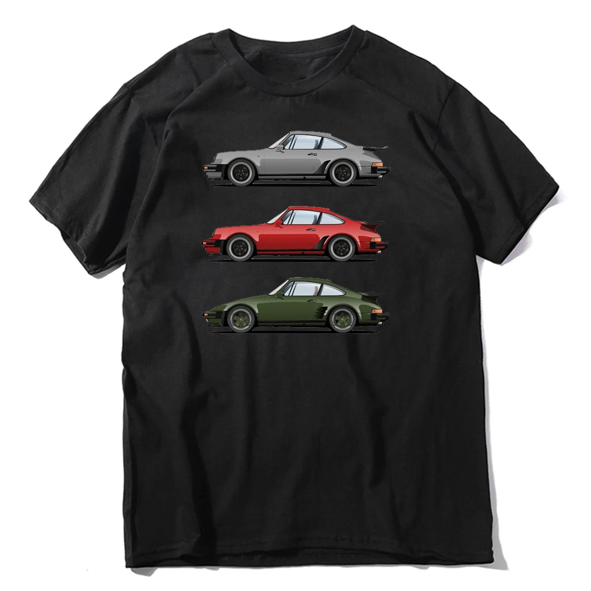 Porsche Automotive Streetwear T-Shirt — Men's Cotton Print Tee