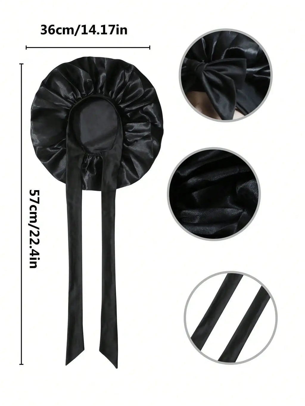 Satin Bonnet Silk Bonnet Adjustable Bonne For Sleeping Hair Bonnet With Tie Band Bonnets For Women Men