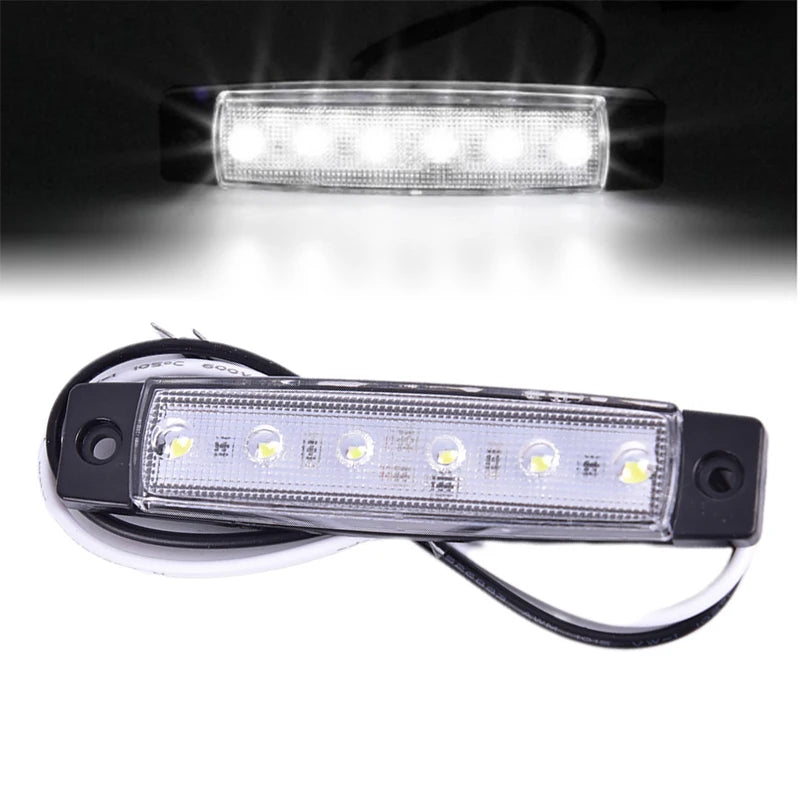 1PC Truck Side Marker Indicator Light Turn Signal Lamp 12V 24V LED Auto Car Bus Lorry Trailer Tail Warning Lamp Brake Lights