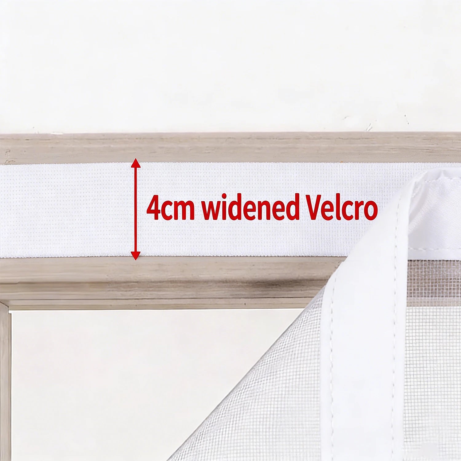 Self-Sealing Magnetic Screen Door Heavy Duty Insect Proof Mesh Curtain Hands-Free Pet Child Safe White