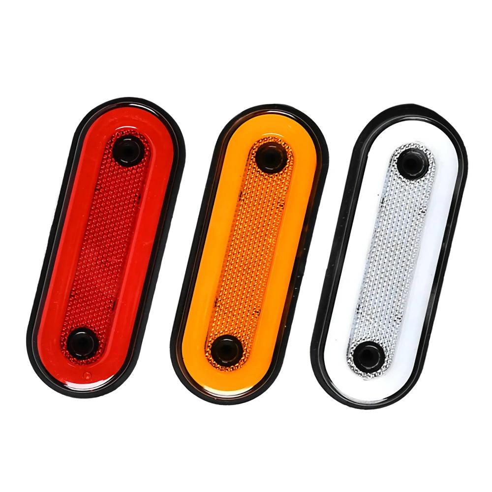 10Pcs Truck Sidelight LED Clearance Lights 12V 24V Cargo Light Trailer Side Marker Car Width Signal Lamp Red White Amber