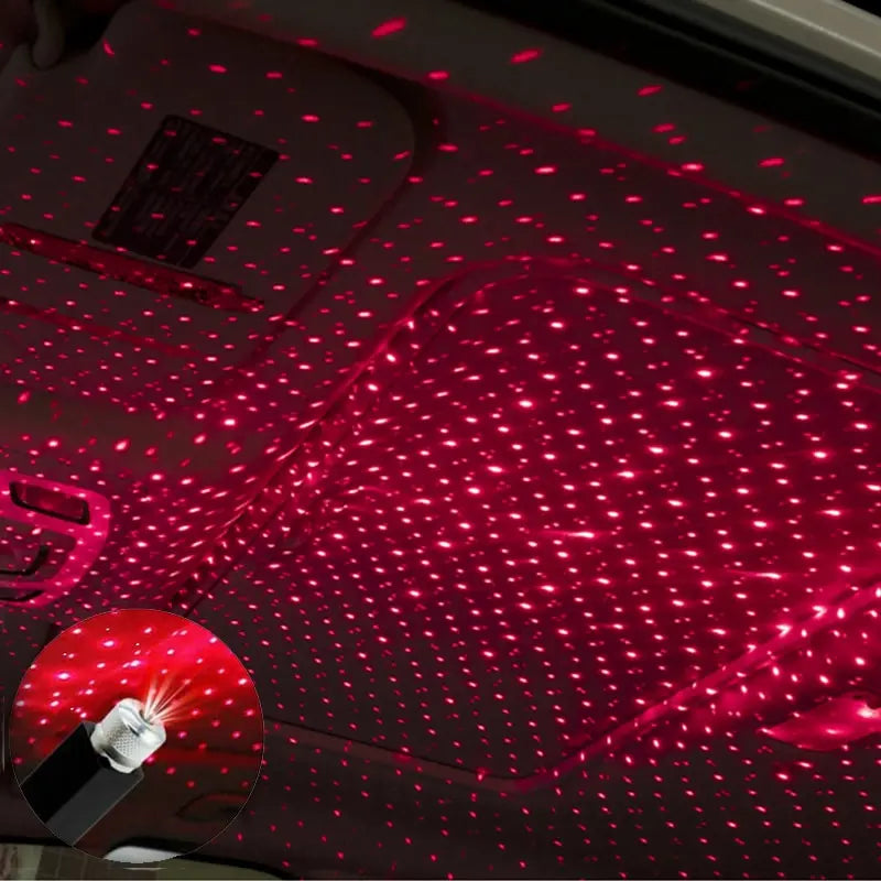 LED Starry Sky Car Laser Roof Light — USB Galaxy Atmosphere Projector