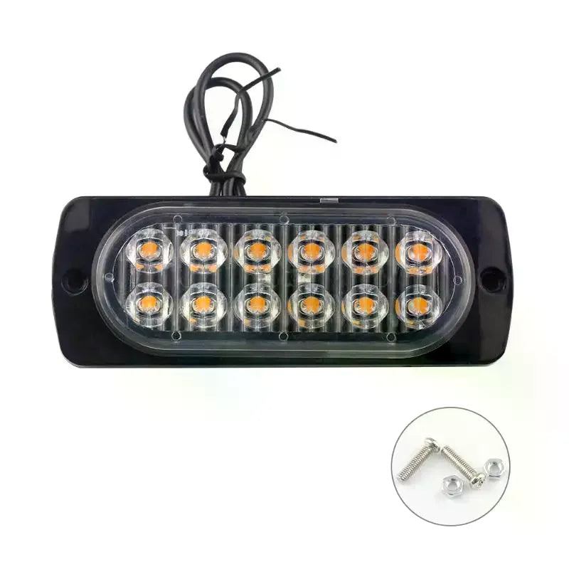 LED Strobe Lights Emergency Flashing Beacon Warning Light 12V 24V Stroboscopes For Auto DRL Car Truck Amber Red Blue