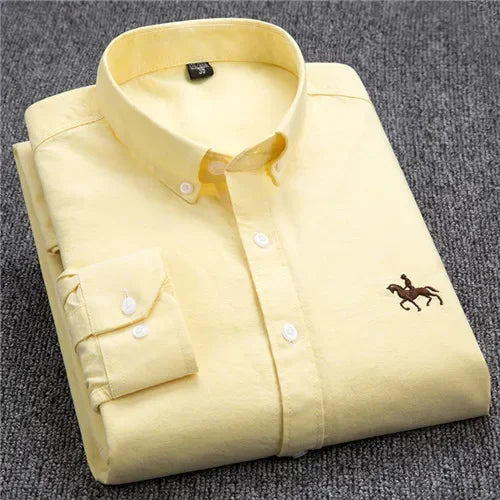 Customizable Men's Long Sleeve T-Shirt — Tailor-Made Cotton Shirt