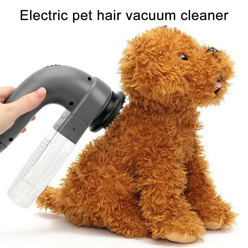 Pet Grooming Vacuum Cleaner Cordless Dog Suction Remover Shaver Portable Pet Hair Removal Brush for Long/Short Haired Dogs Cats